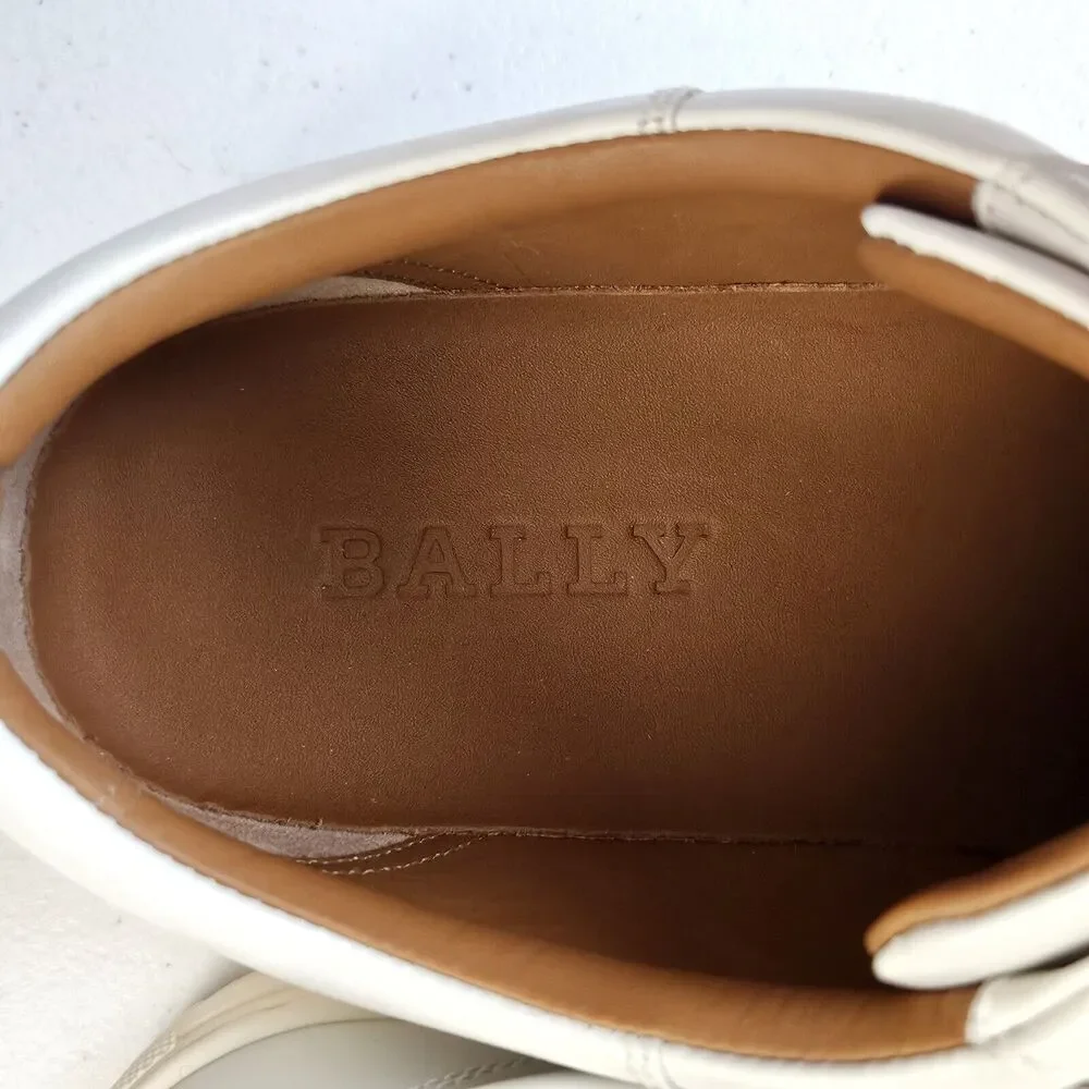 BALLY Sneakers White HELVIO-107 Mens Sz US 8D With Box Extra Laces Trainspotting - Picture 5 of 8